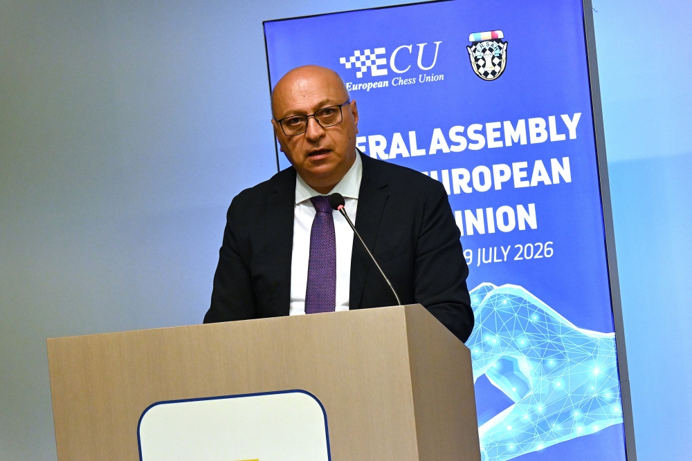 Azmaiparashvili re-elected as European Chess Union President