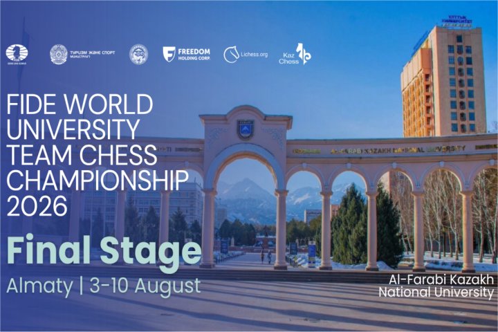 Almaty to Host the Inaugural FIDE World University Team Chess Championship