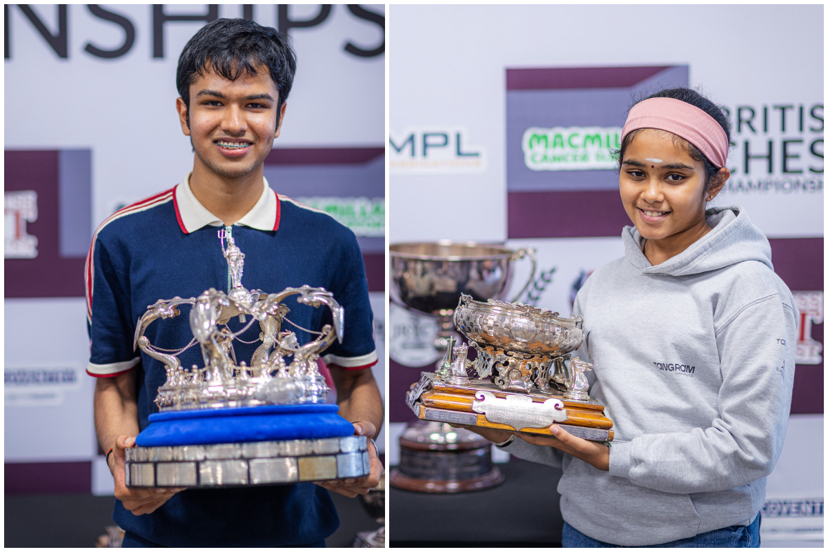 Shreyas Royal and Bodhana Sivanandan Make History at British Chess Championships
