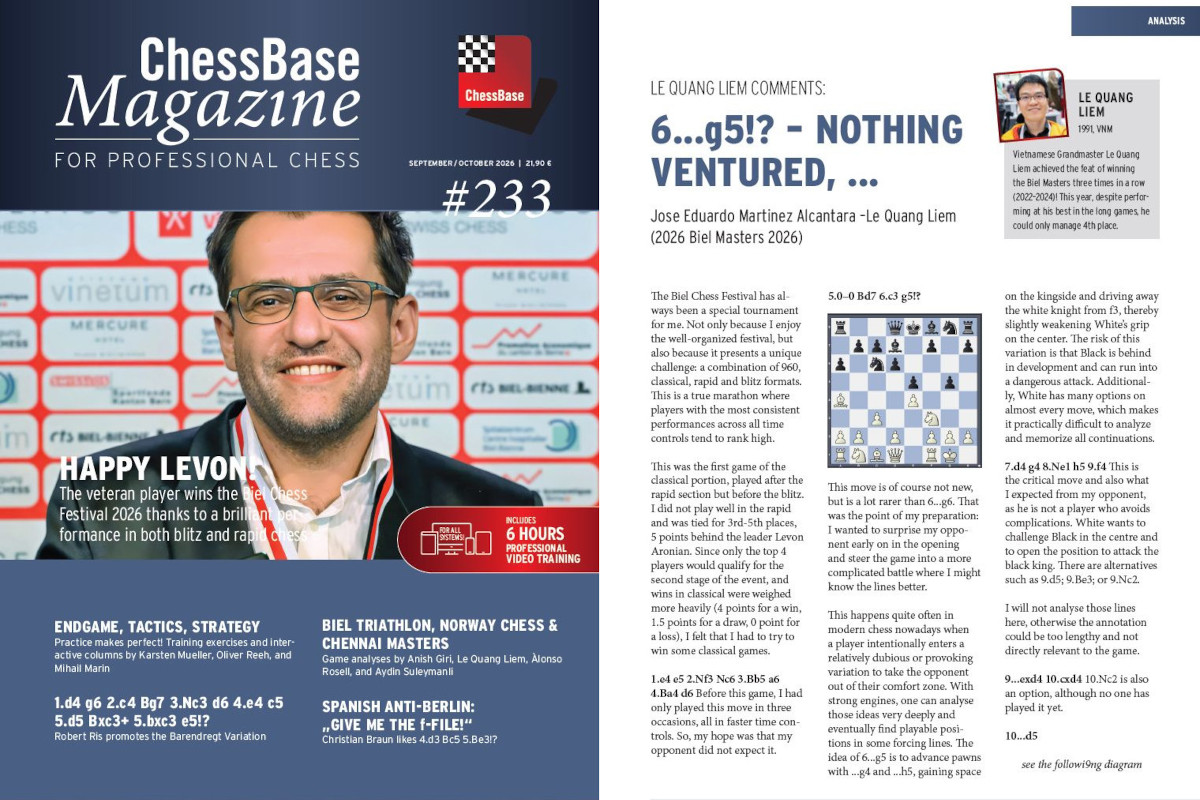 New: ChessBase Magazine #233 | ChessBase