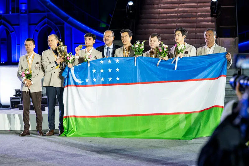 Chess news — Uzbekistan triumph on home soil, collect second Olympiad gold