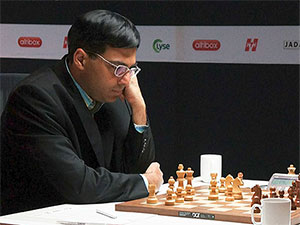 Viswanathan Anand defeats Wang Hao for third straight win to