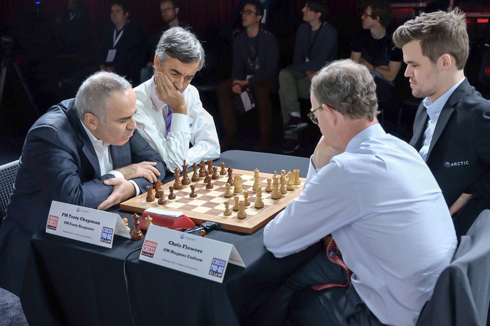 LCC Kickoff with Pro-Biz and Carlsen 0-1 Kasparov