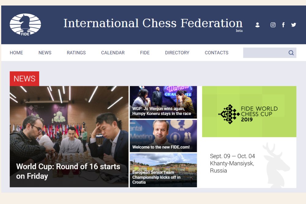 The voting for the - FIDE - International Chess Federation