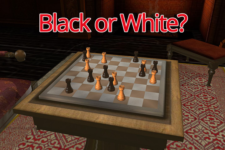 Chess Pieces 3 Black Chessboard Setup Board Game (Download Now) 