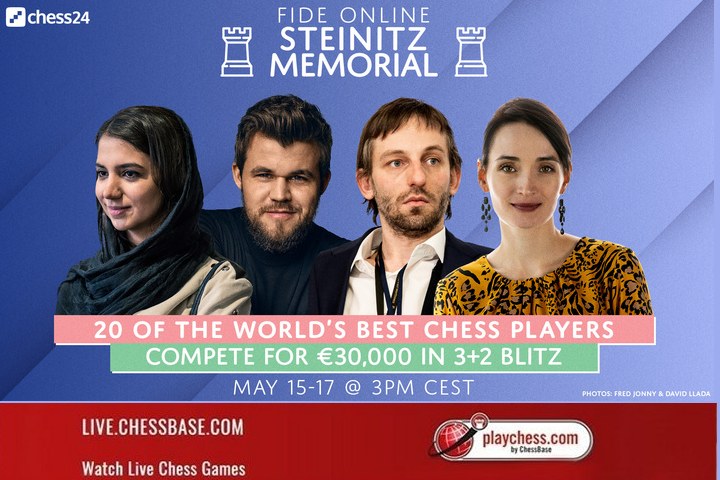 Carlsen and Lagno win FIDE Online Steinitz Memorial