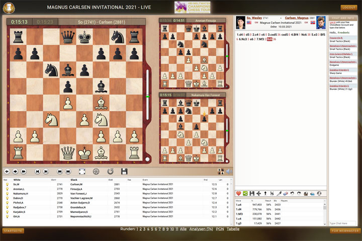 Magnus Invitational Day 1: Giri beats Carlsen - ChessBase India