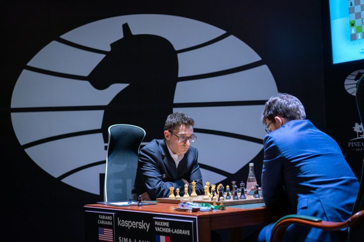Fabiano Caruana vs Maxime Vachier-Lagrave Candidates 2021 